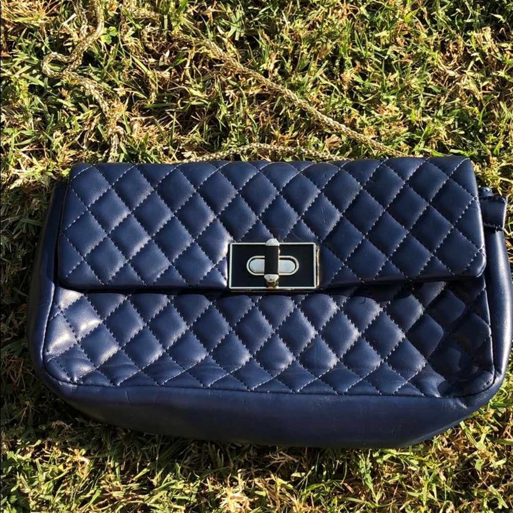 Blue handbag